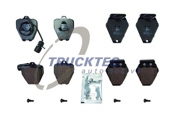 TRUCKTEC AUTOMOTIVE Комплект тормозных колодок, дисковый тормоз 07.35.245